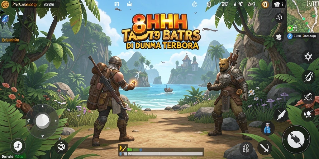 Tampilan gameplay seru dari petualangan di dunia terbuka 8HHH.