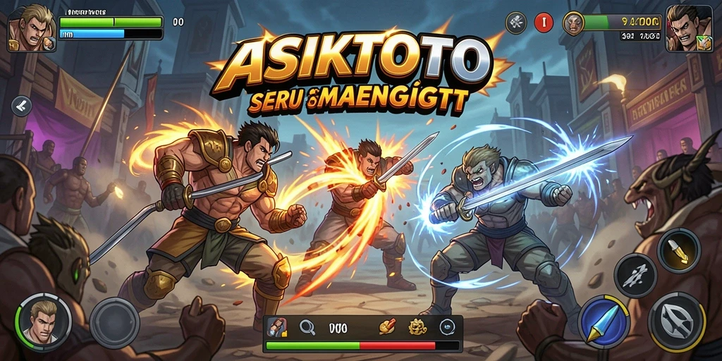 Tangkapan layar ASIKTOTO menampilkan aksi pertarungan yang mendebarkan.