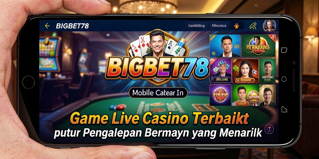 Screenshot gameplay LIVE Casino BIGBET78 yang menarik dan menyenangkan.