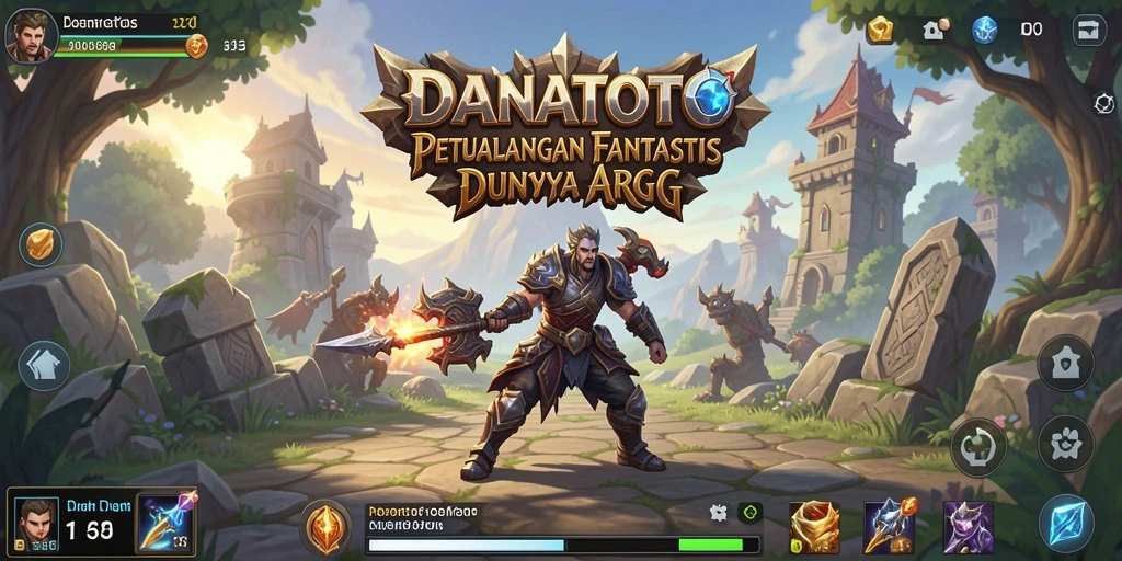 Screenshot gameplay DANATOTO menunjukkan aksi seru di dunia ARPG.