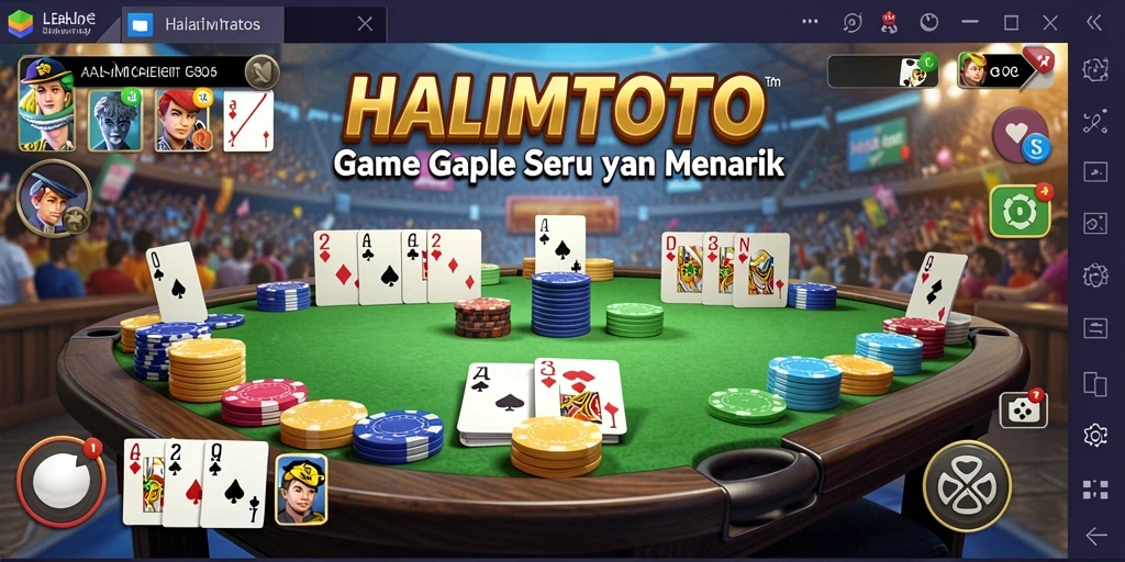 Tampilan gameplay HALIMTOTO yang seru dan interaktif.