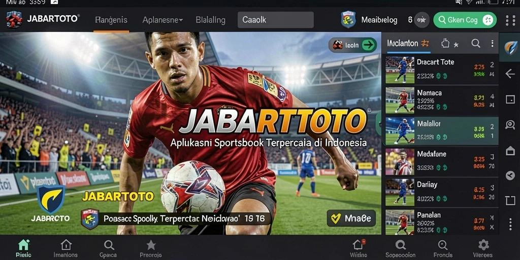 Screenshot JABARTOTO menunjukkan antarmuka taruhan yang menarik dan informatif.