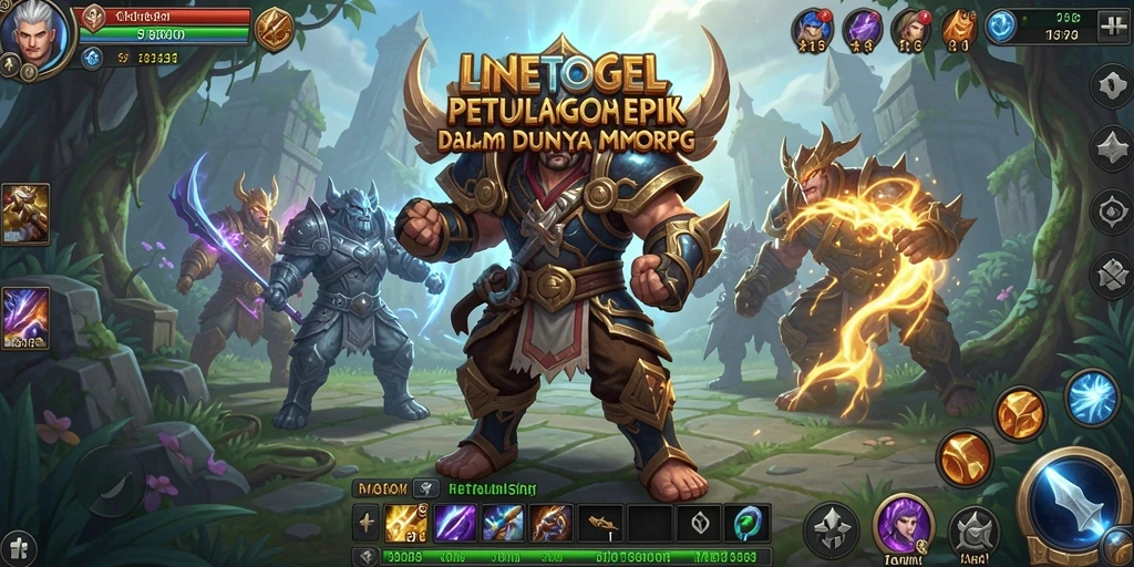 Screenshot dari gameplay menampilkan aksi mendebarkan dalam LINETOGEL.