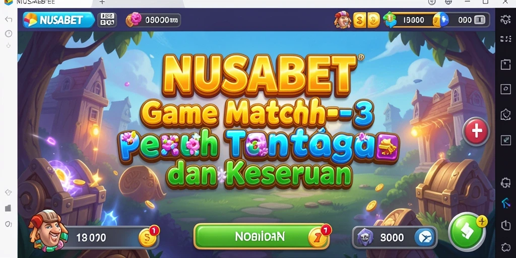 Tampilan gameplay NUSABET yang menarik dan penuh warna.