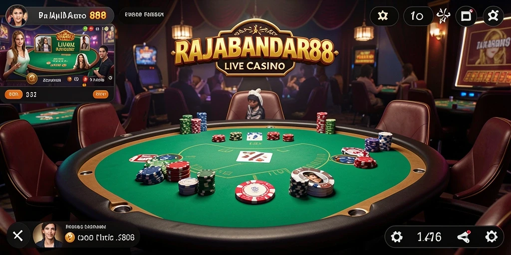 Gameplay mendebarkan di RAJABANDAR88 dengan dealer langsung.