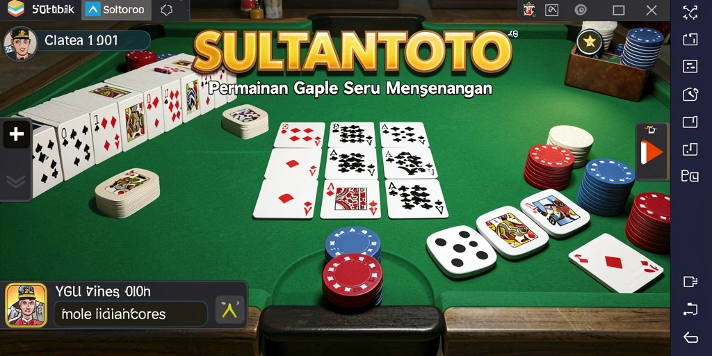 Tangkapan layar gameplay Gaple yang mendebarkan di SULTANTOTO.