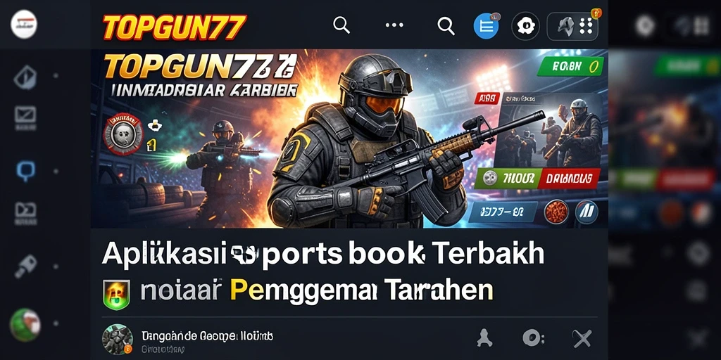 Tampilan gameplay taruhan seru di aplikasi TOPGUN77.